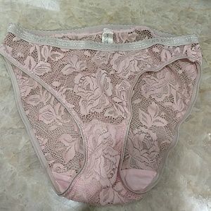 Victoria Secret Pink sheer lace undies large